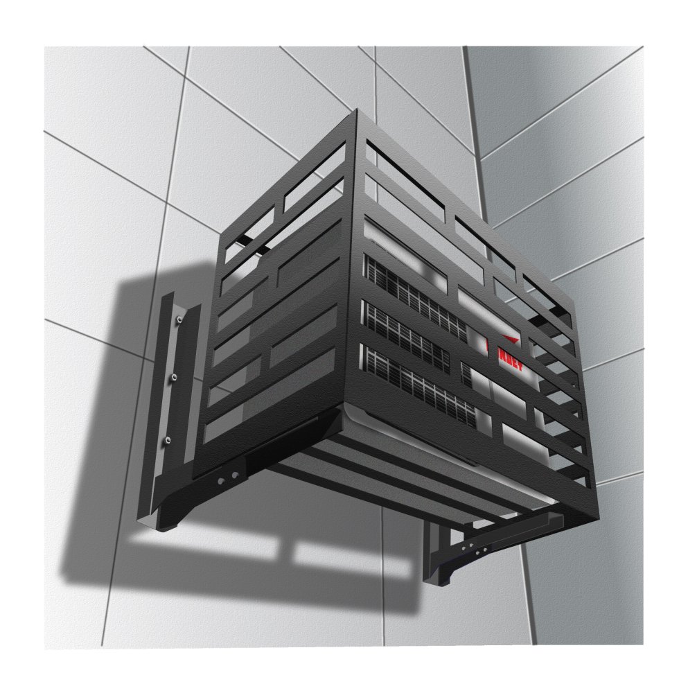 Корзины для кондиционеров с прямоугольной перфорацией RAL9005